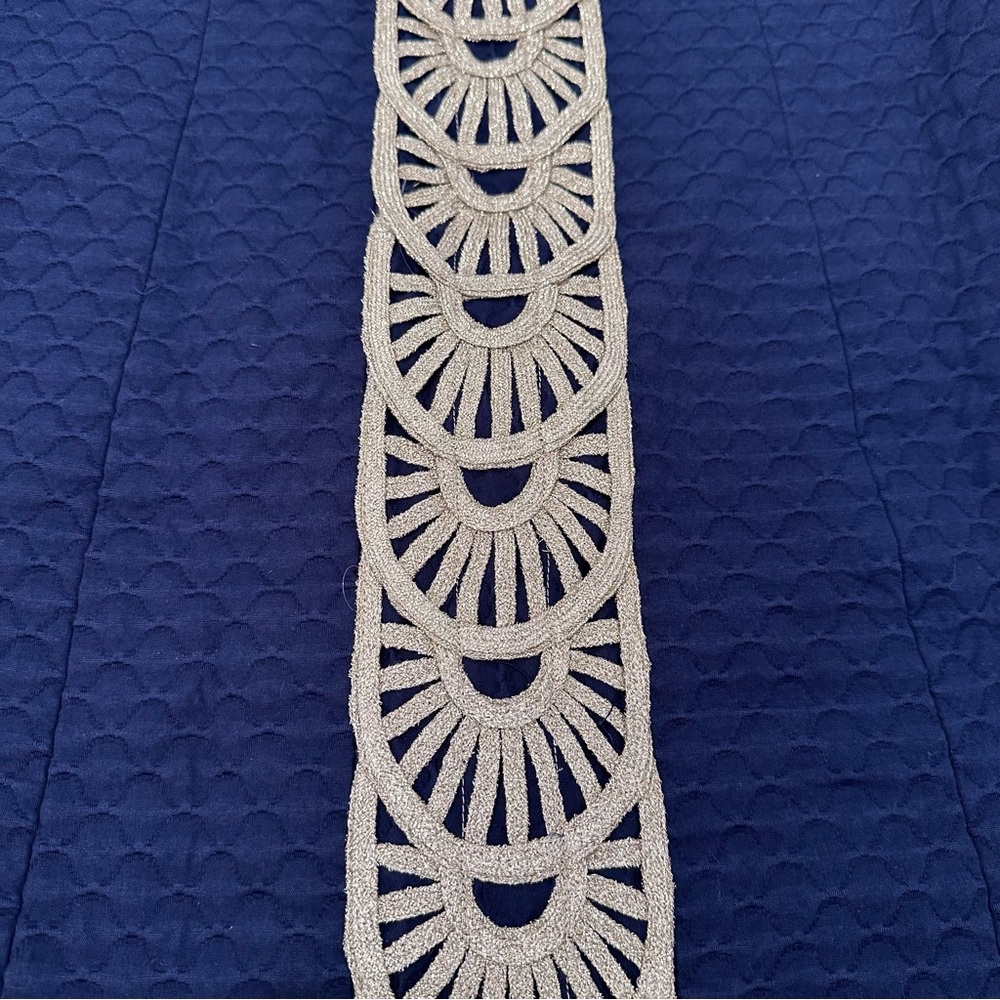 Lilly Pulitzer Tana Shift Dress, True Navy/Soutache Gold, Size 6 style # 25138 - Picture 4 of 11